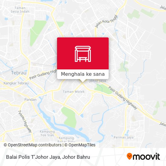 Peta Balai Polis T'Johor Jaya