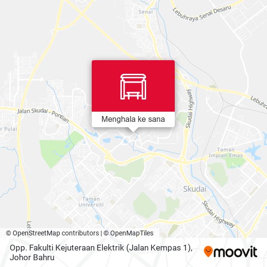 Peta Opp. Fakulti Kejuteraan Elektrik (Jalan Kempas 1)