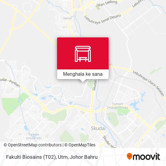 Peta Fakulti Biosains (T02), Utm