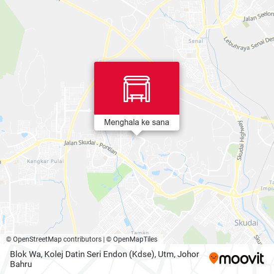 Peta Blok Wa, Kolej Datin Seri Endon (Kdse), Utm