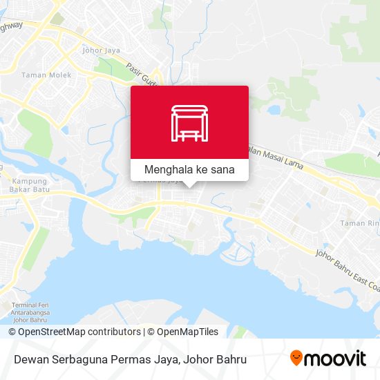 Peta Dewan Serbaguna Permas Jaya