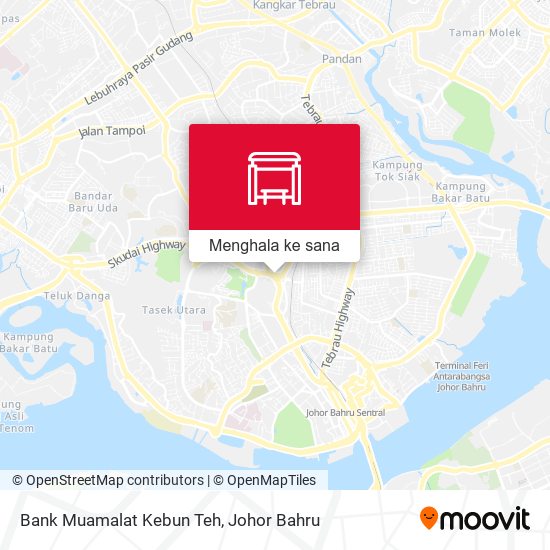 Peta Bank Muamalat Kebun Teh