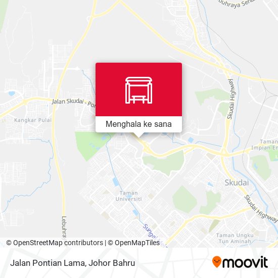 Peta Jalan Pontian Lama