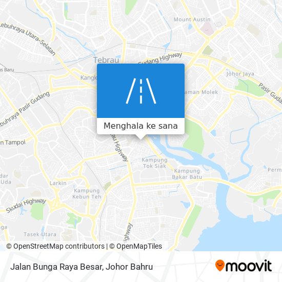 Peta Jalan Bunga Raya Besar