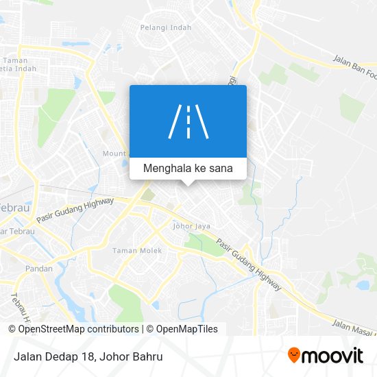 Peta Jalan Dedap 18