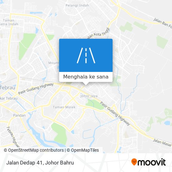 Peta Jalan Dedap 41