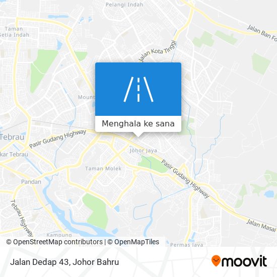 Peta Jalan Dedap 43