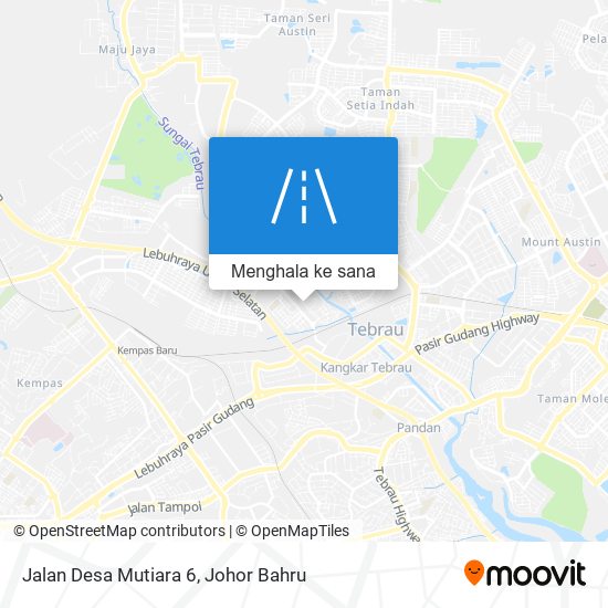 Peta Jalan Desa Mutiara 6