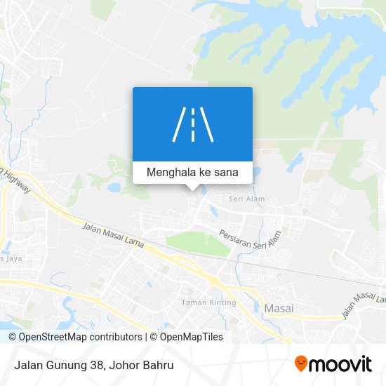 Peta Jalan Gunung 38