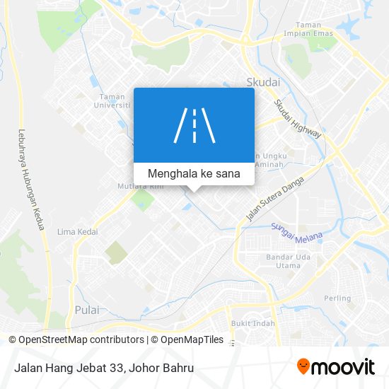 Peta Jalan Hang Jebat 33