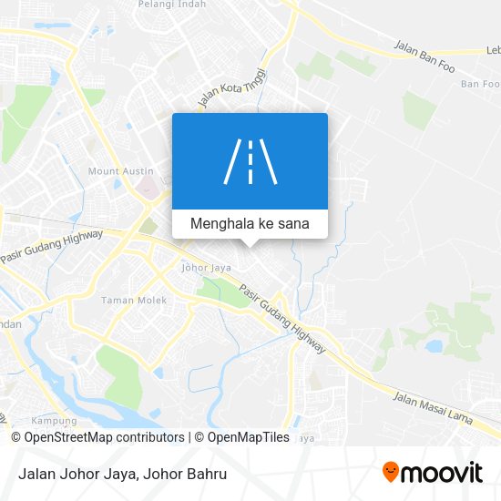 Peta Jalan Johor Jaya