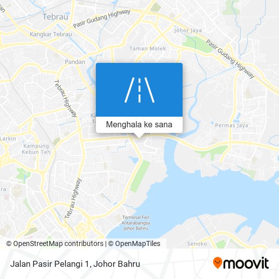 Peta Jalan Pasir Pelangi 1