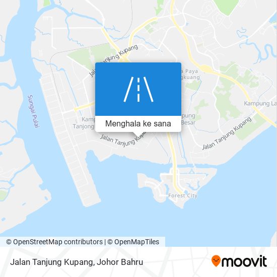 Peta Jalan Tanjung Kupang