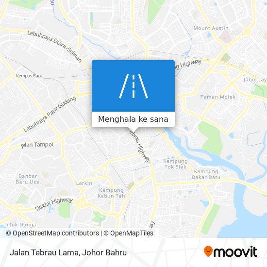 Peta Jalan Tebrau Lama