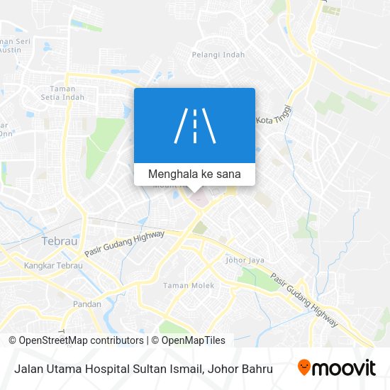 Peta Jalan Utama Hospital Sultan Ismail