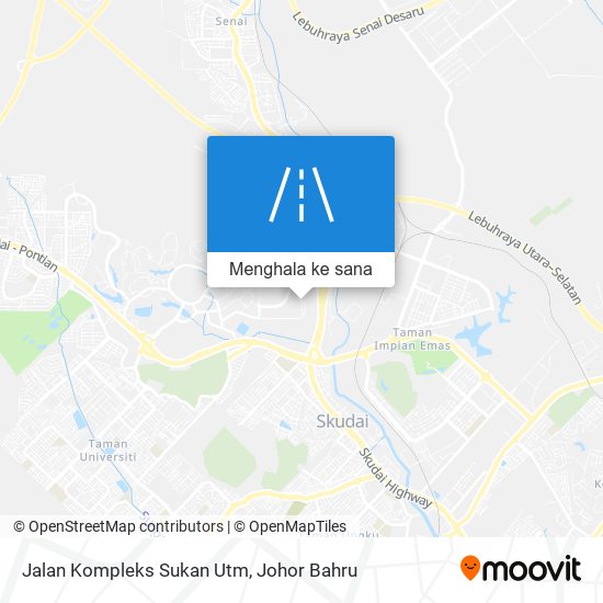 Peta Jalan Kompleks Sukan Utm