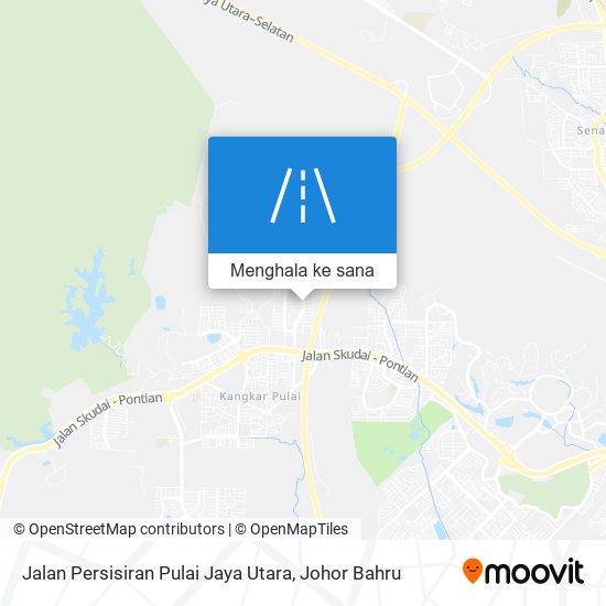 Peta Jalan Persisiran Pulai Jaya Utara