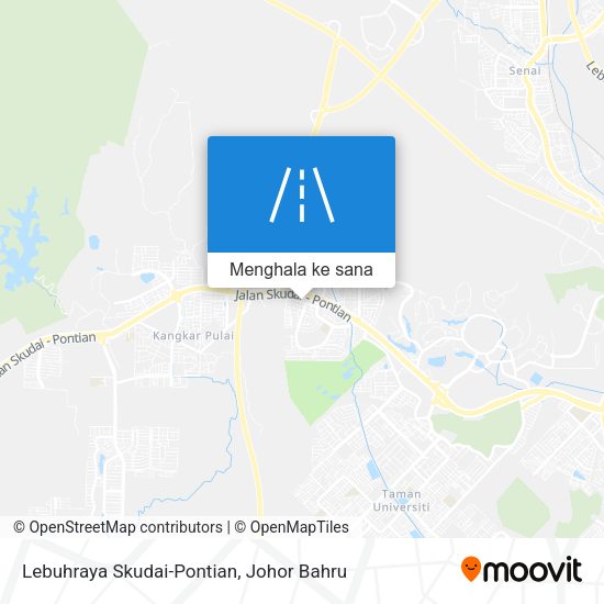 Peta Lebuhraya Skudai-Pontian