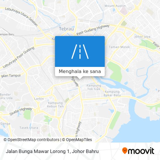 Peta Jalan Bunga Mawar Lorong 1