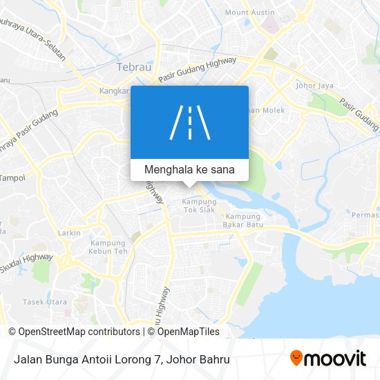 Peta Jalan Bunga Antoii Lorong 7