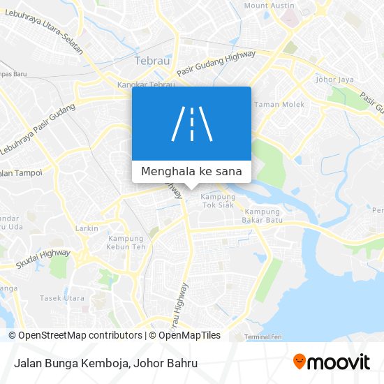 Peta Jalan Bunga Kemboja