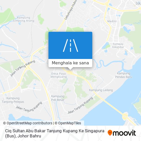 Peta Ciq Sultan Abu Bakar Tanjung Kupang Ke Singapura (Bus)
