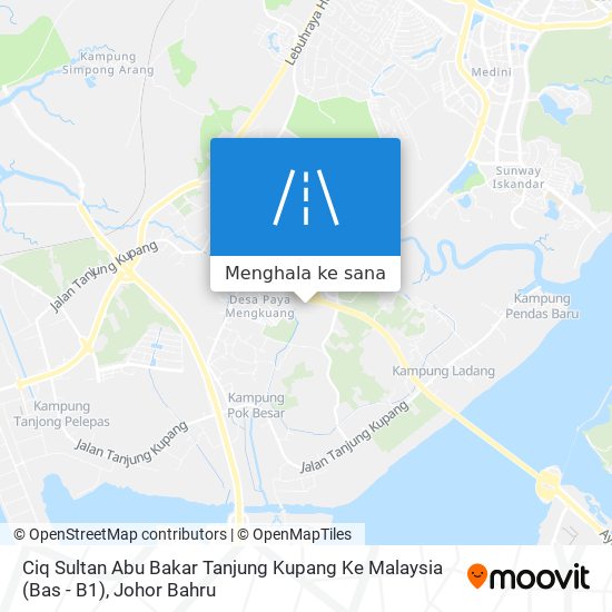 Peta Ciq Sultan Abu Bakar Tanjung Kupang Ke Malaysia (Bas - B1)