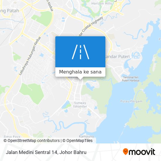 Peta Jalan Medini Sentral 14