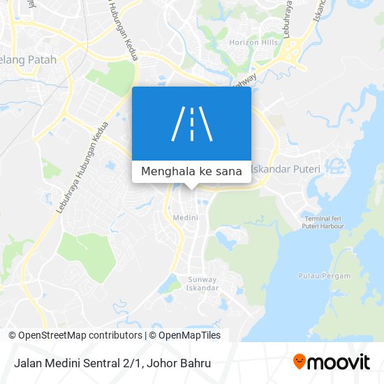 Peta Jalan Medini Sentral 2/1