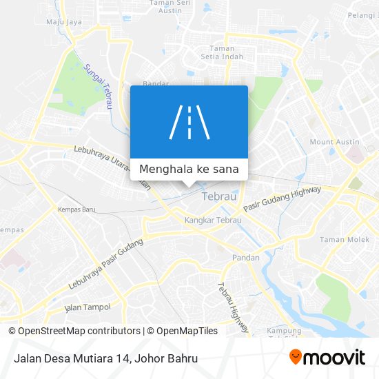 Peta Jalan Desa Mutiara 14