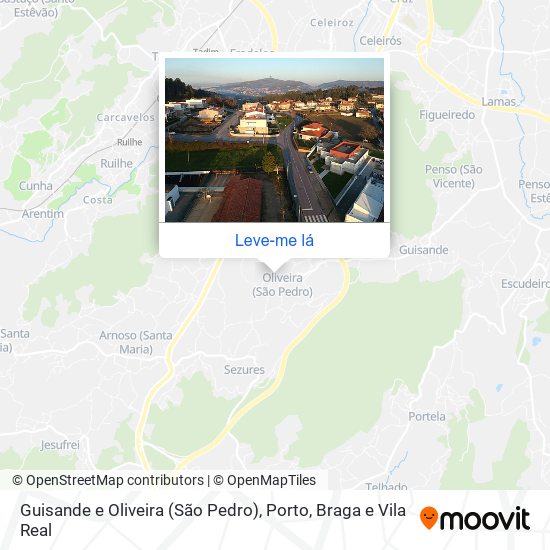 Guisande e Oliveira (São Pedro) mapa