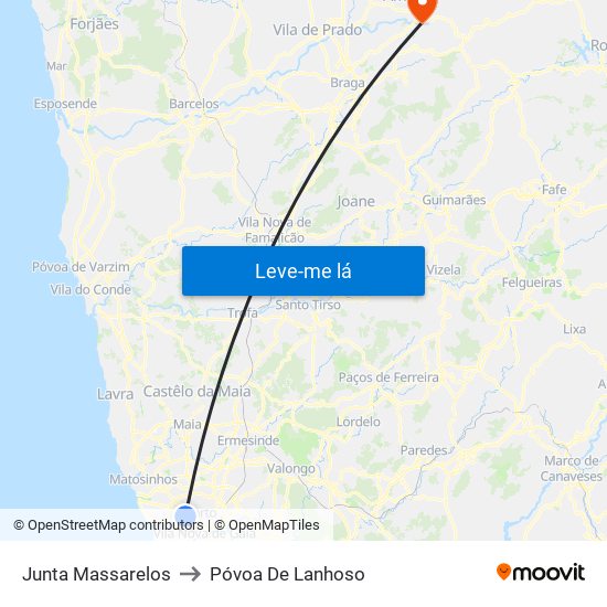Junta Massarelos to Póvoa De Lanhoso map