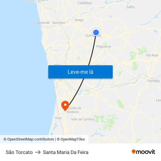 São Torcato to Santa Maria Da Feira map