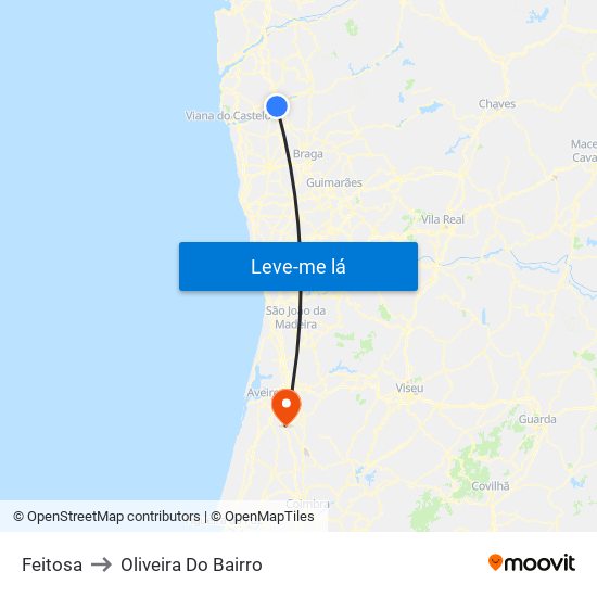 Feitosa to Oliveira Do Bairro map