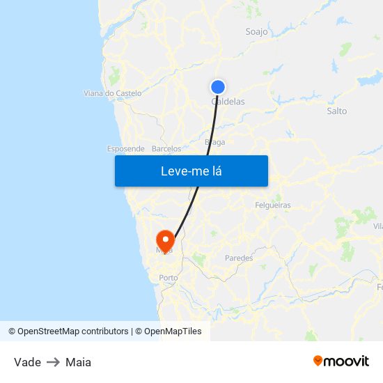 Vade to Maia map