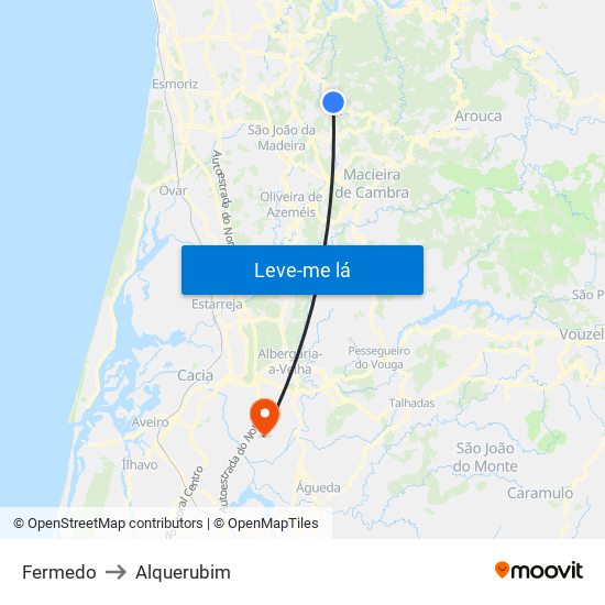 Fermedo to Alquerubim map
