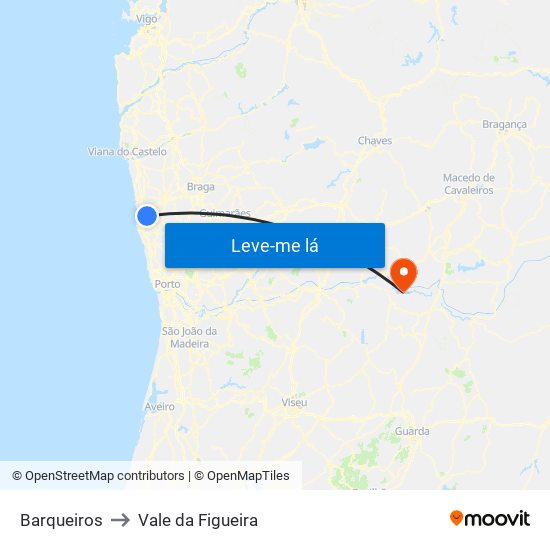 Barqueiros to Vale da Figueira map