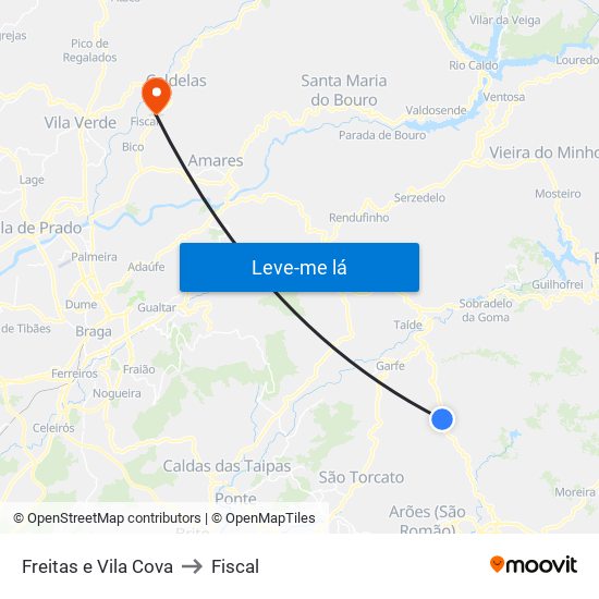 Freitas e Vila Cova to Fiscal map