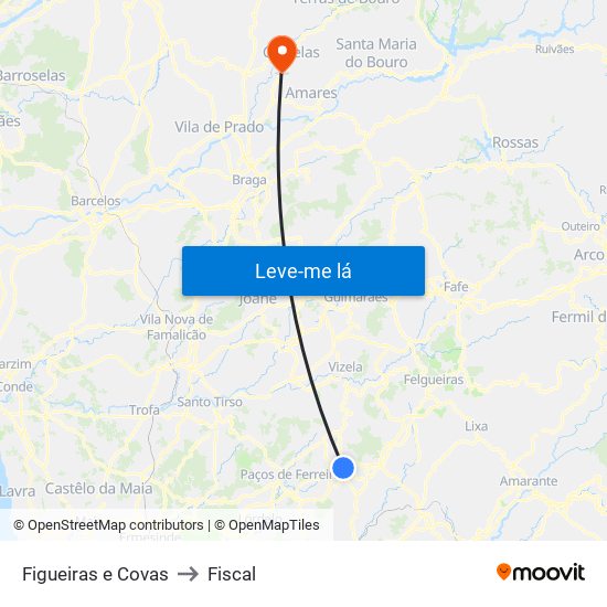 Figueiras e Covas to Fiscal map