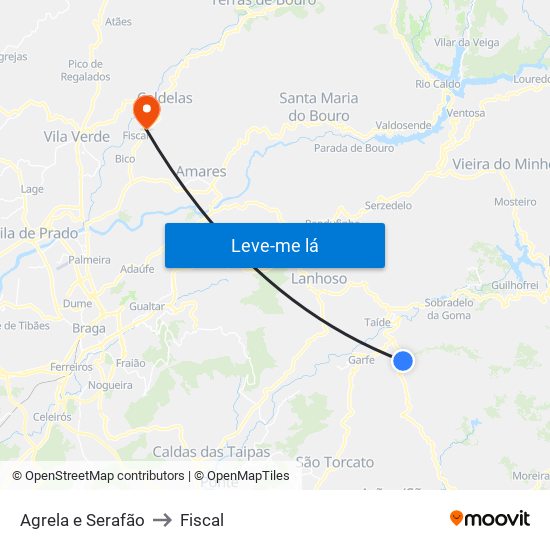 Agrela e Serafão to Fiscal map