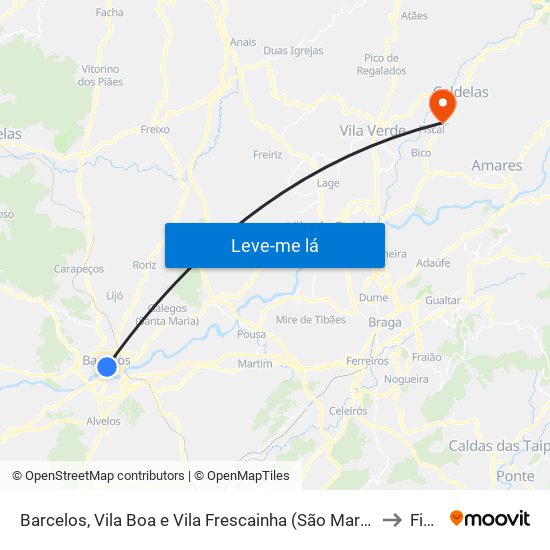 Barcelos, Vila Boa e Vila Frescainha (São Martinho e São Pedro) to Fiscal map