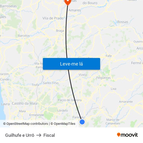 Guilhufe e Urrô to Fiscal map