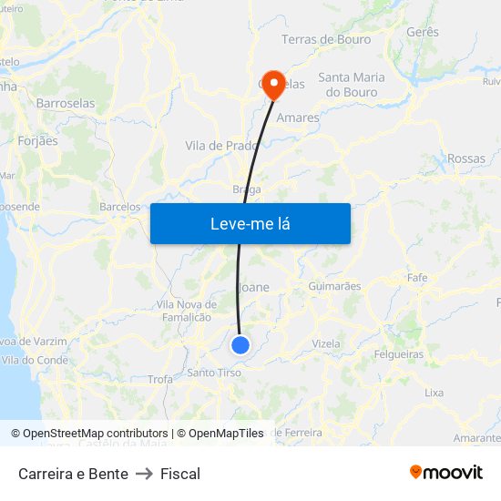 Carreira e Bente to Fiscal map