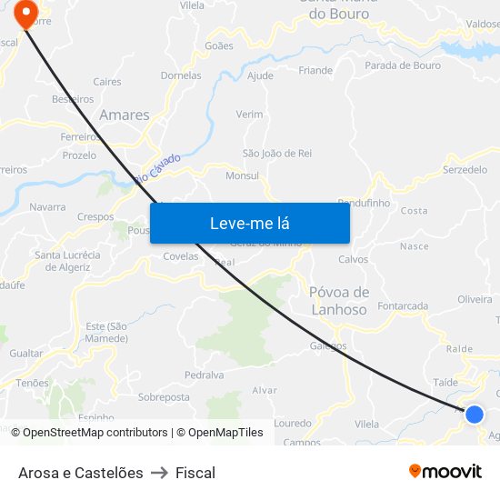 Arosa e Castelões to Fiscal map