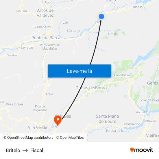 Britelo to Fiscal map