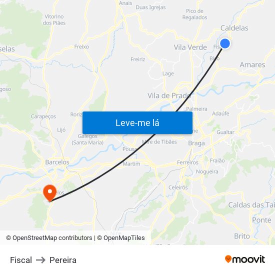 Fiscal to Pereira map