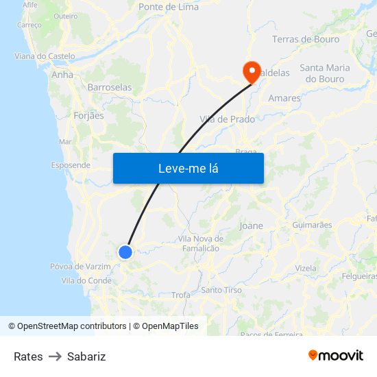 Rates to Sabariz map