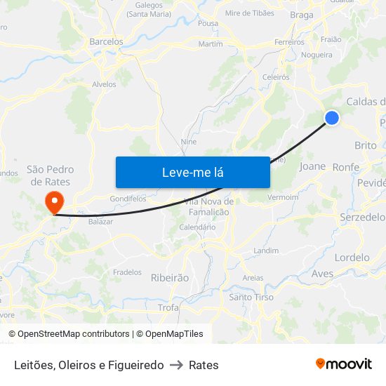 Leitões, Oleiros e Figueiredo to Rates map