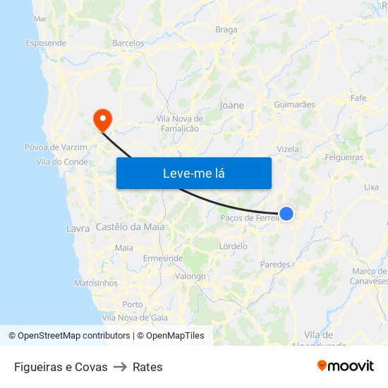 Figueiras e Covas to Rates map