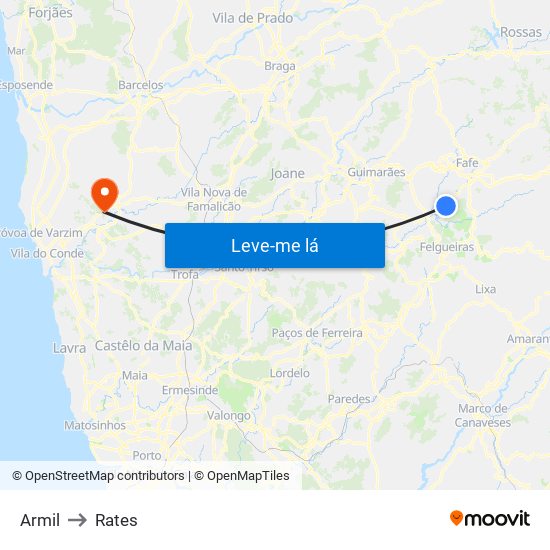 Armil to Rates map